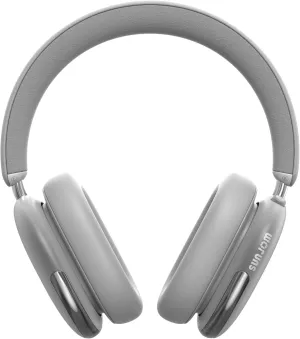 Freepods 120H Playtime Wireless Over-Ear Headphones, ANC/ENC Pro-Level Active Noise Cancelling, Bluetooth Headphones with Built-in Microphone Type-C Charging for Call Travel Sports Gym-Sliver