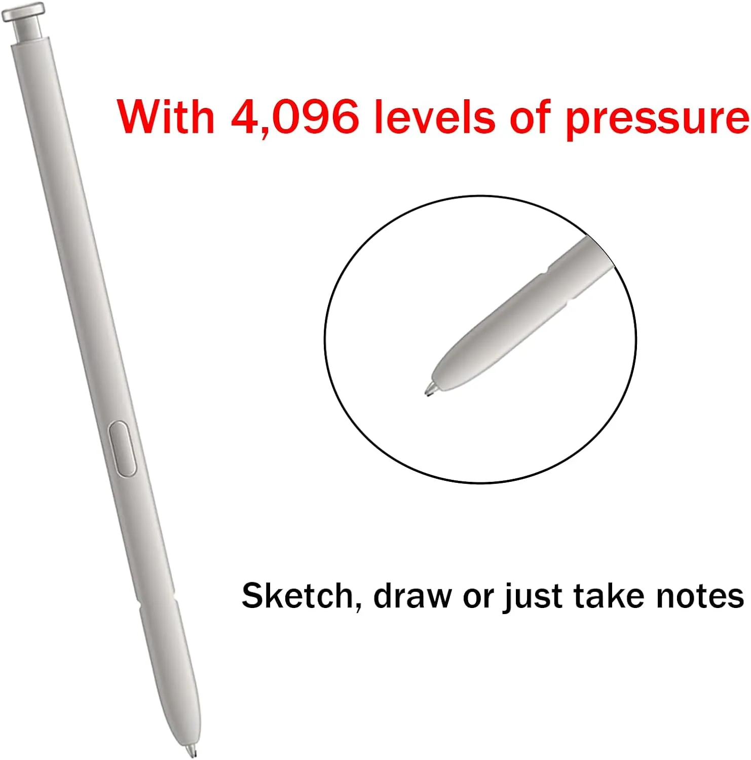 Galaxy S25 Ultra S Pen for Samsung Galaxy S25 Ultra Stylus Pen, Galaxy S25 Ultra Pen Replacement for Samsung Galaxy S25 Ultra 5G, US Version, EJ-PS938BBEGUJ, Light Gray