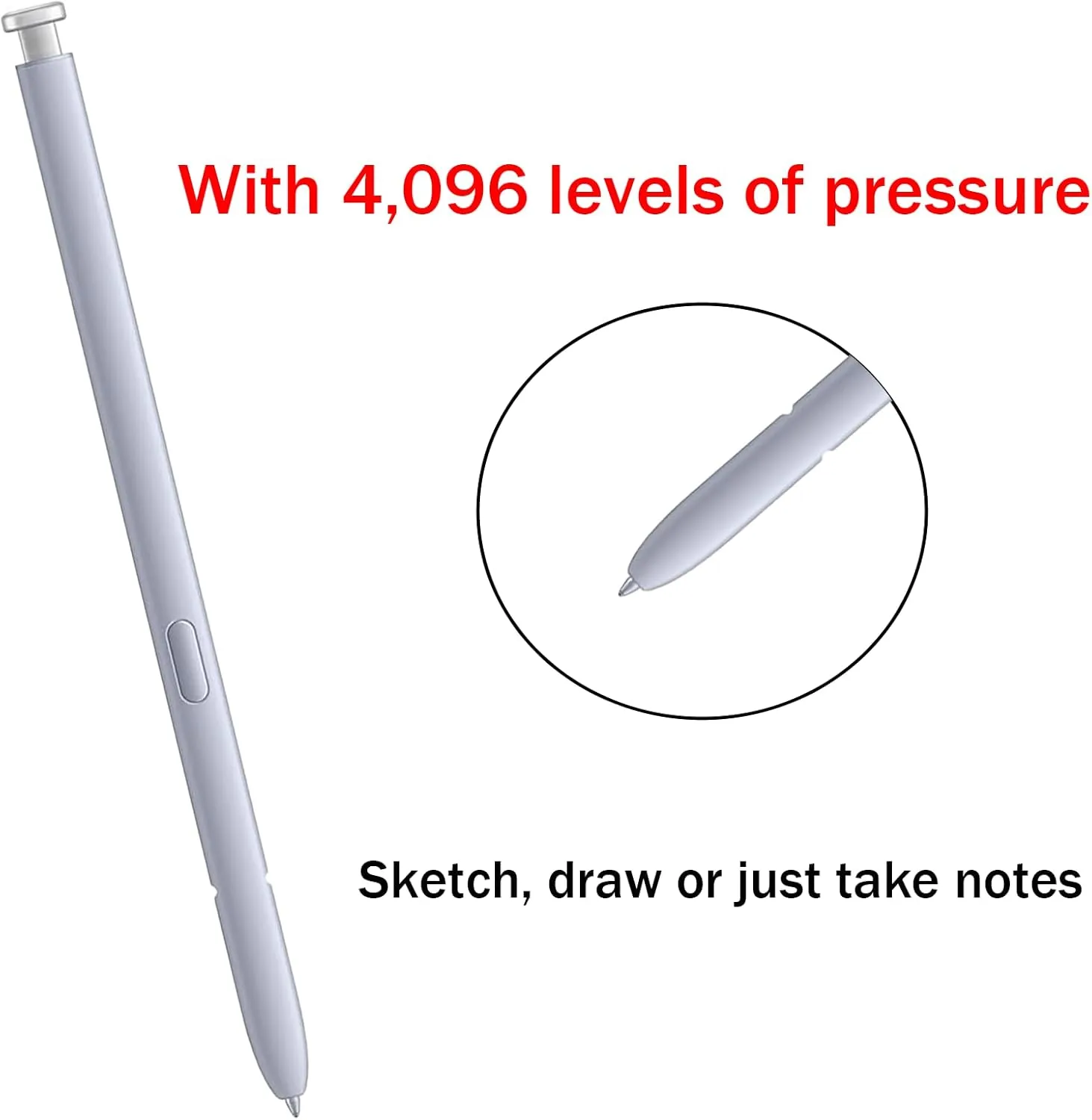 Galaxy S25 Ultra S Pen for Samsung Galaxy S25 Ultra Stylus Pen, Galaxy S25 Ultra Pen Replacement for Samsung Galaxy S25 Ultra 5G, US Version, EJ-PS938BBEGUJ, Light Silver