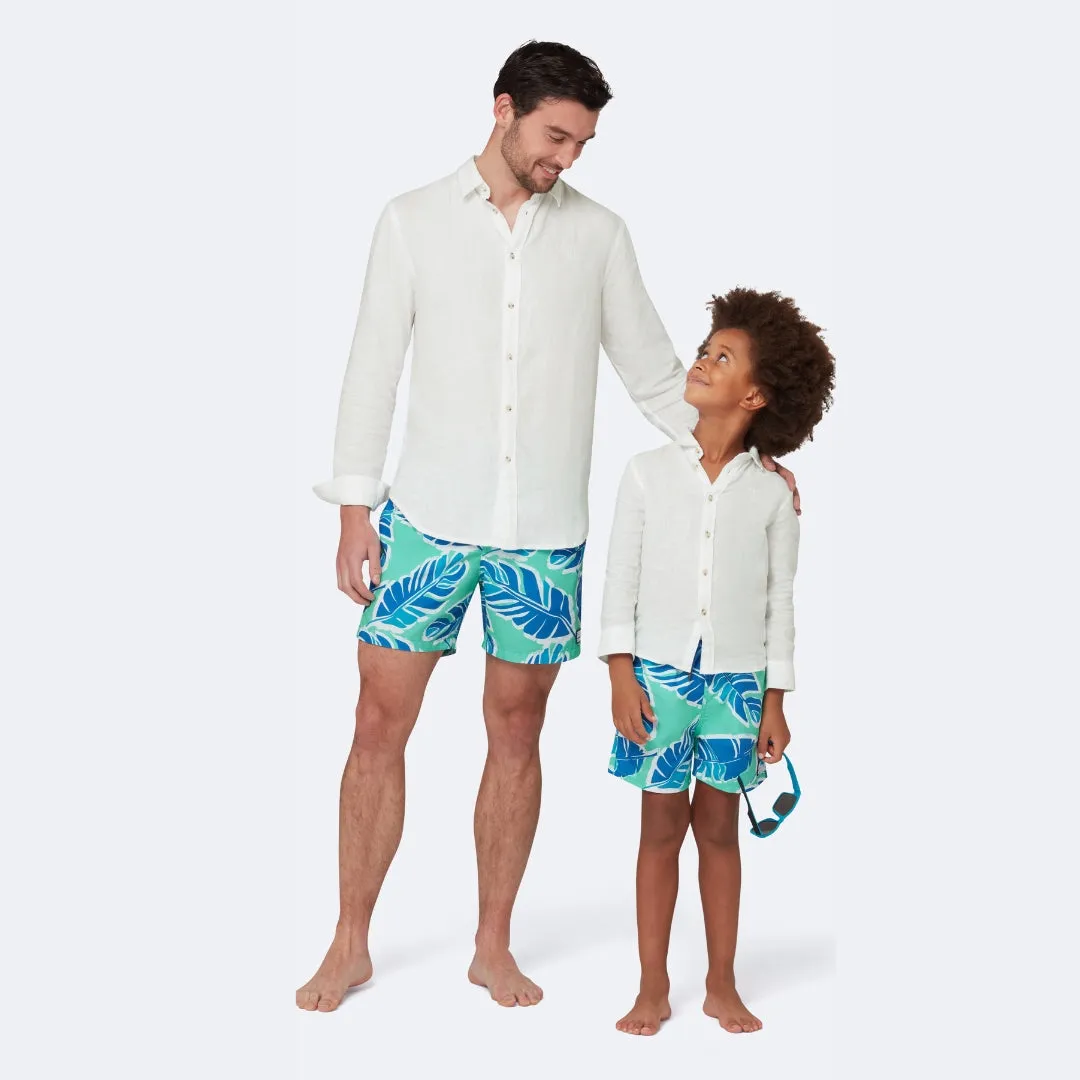 Green & Blue Banana Leaf Set