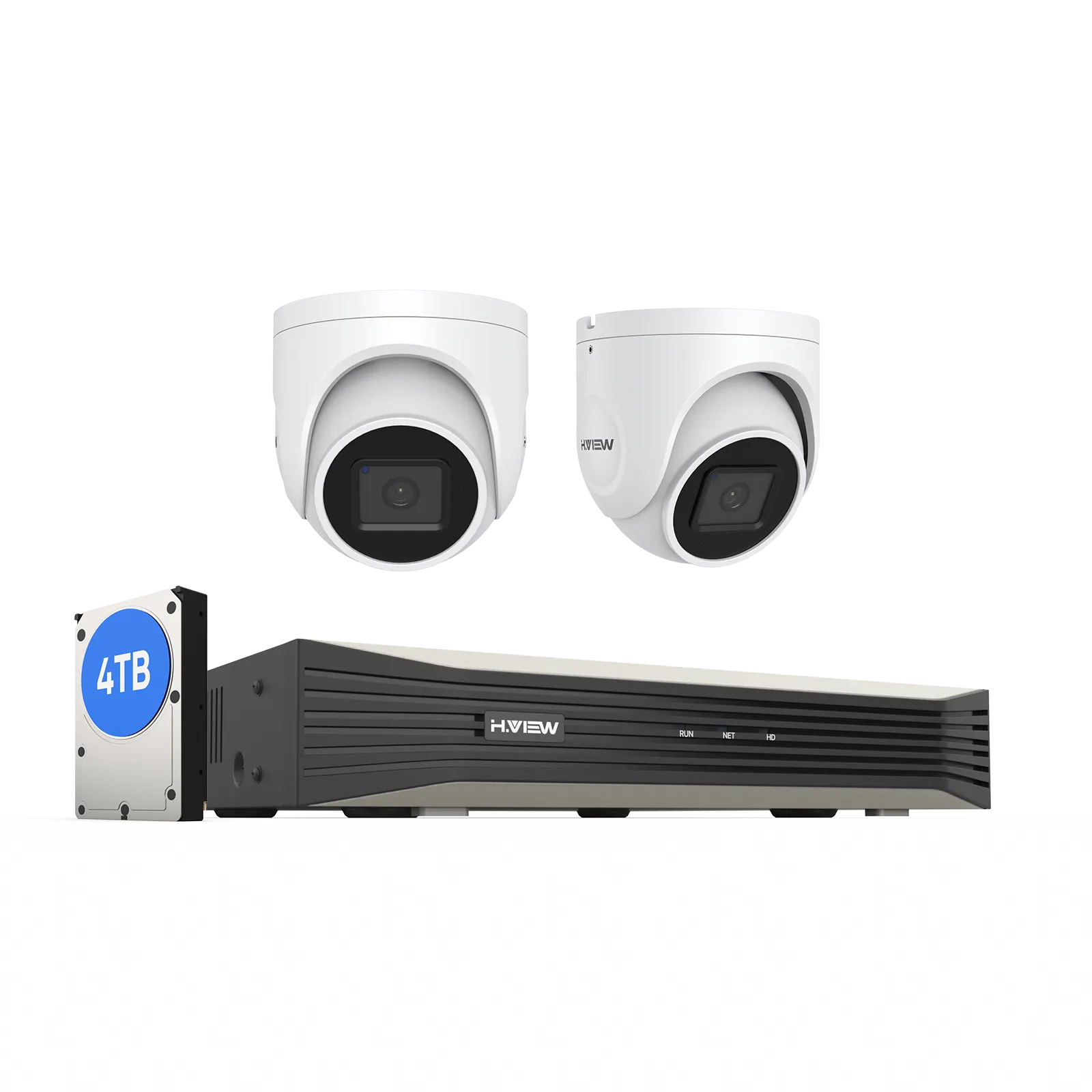 H.265 5MP PoE Security Camera System, 4Pcs Smart 5MP Wired PoE IP Cameras with AI Detection, Audio Record Dome Cameras, 5MP 8CH NVR, Support up to 6TB HDD for 24-7 Recording(HDD not Included)
