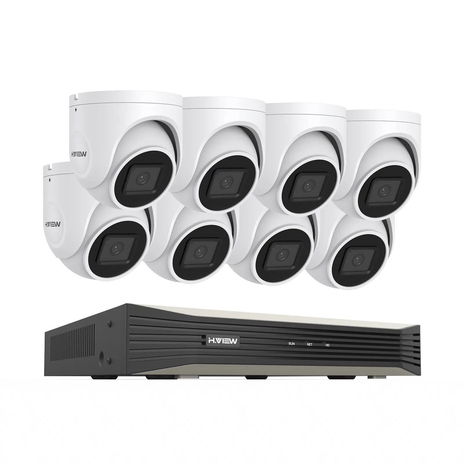 H.265 5MP PoE Security Camera System, 4Pcs Smart 5MP Wired PoE IP Cameras with AI Detection, Audio Record Dome Cameras, 5MP 8CH NVR, Support up to 6TB HDD for 24-7 Recording(HDD not Included)