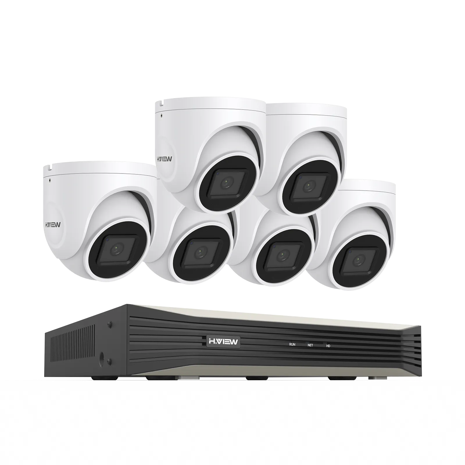 H.265 5MP PoE Security Camera System, 4Pcs Smart 5MP Wired PoE IP Cameras with AI Detection, Audio Record Dome Cameras, 5MP 8CH NVR, Support up to 6TB HDD for 24-7 Recording(HDD not Included)