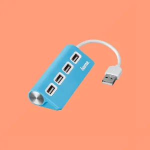 Hama USB 2.0 Blue Hub 1:4