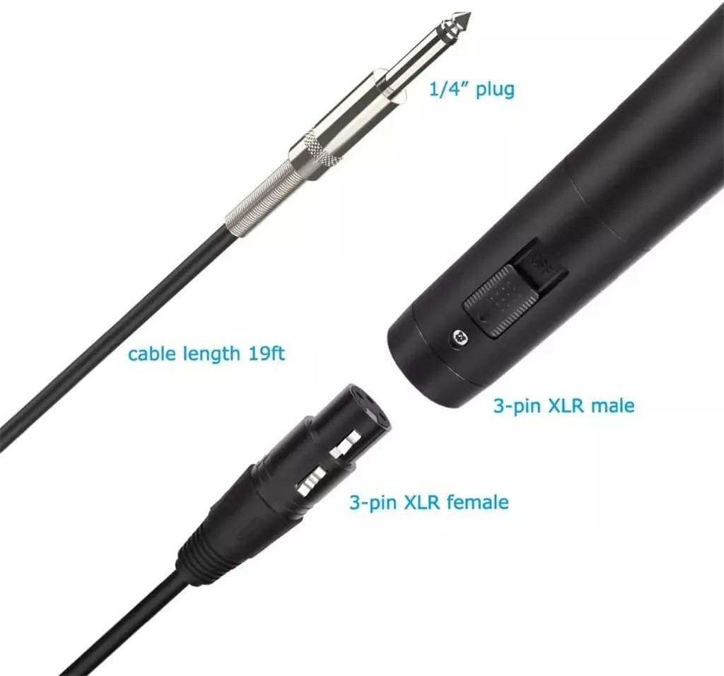 Hand-held Microphone, Dynamic Vocal Microphone Cardioid with Microphone for Live Vocal and Speech (Color : A, Size (A (A