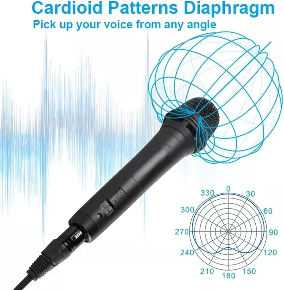Hand-held Microphone, Dynamic Vocal Microphone Cardioid with Microphone for Live Vocal and Speech (Color : A, Size (A (A