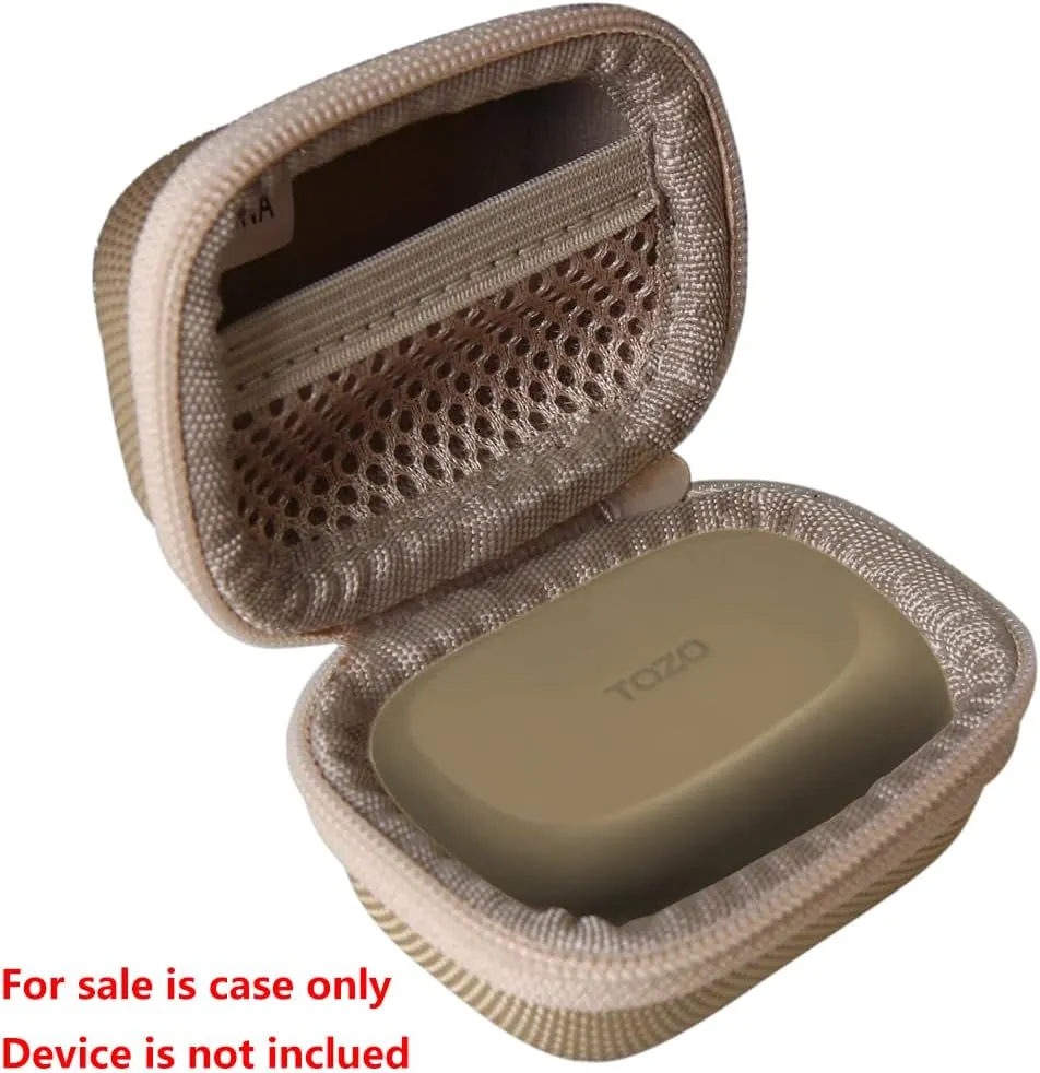 Hermitshell Hard Travel Case for TOZO A1 Mini Wireless Earbuds Bluetooth 5.3 in Ear Light-Weight Headphones (Khaki)