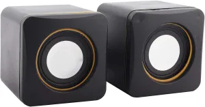Hilitand Computer Speakers for Desktop PC, Laptop, USB Powered External Stereo Speaker, Volume, Rich Bass, 3.5 mm Audio Plug to Notebook, Desktop(#1)