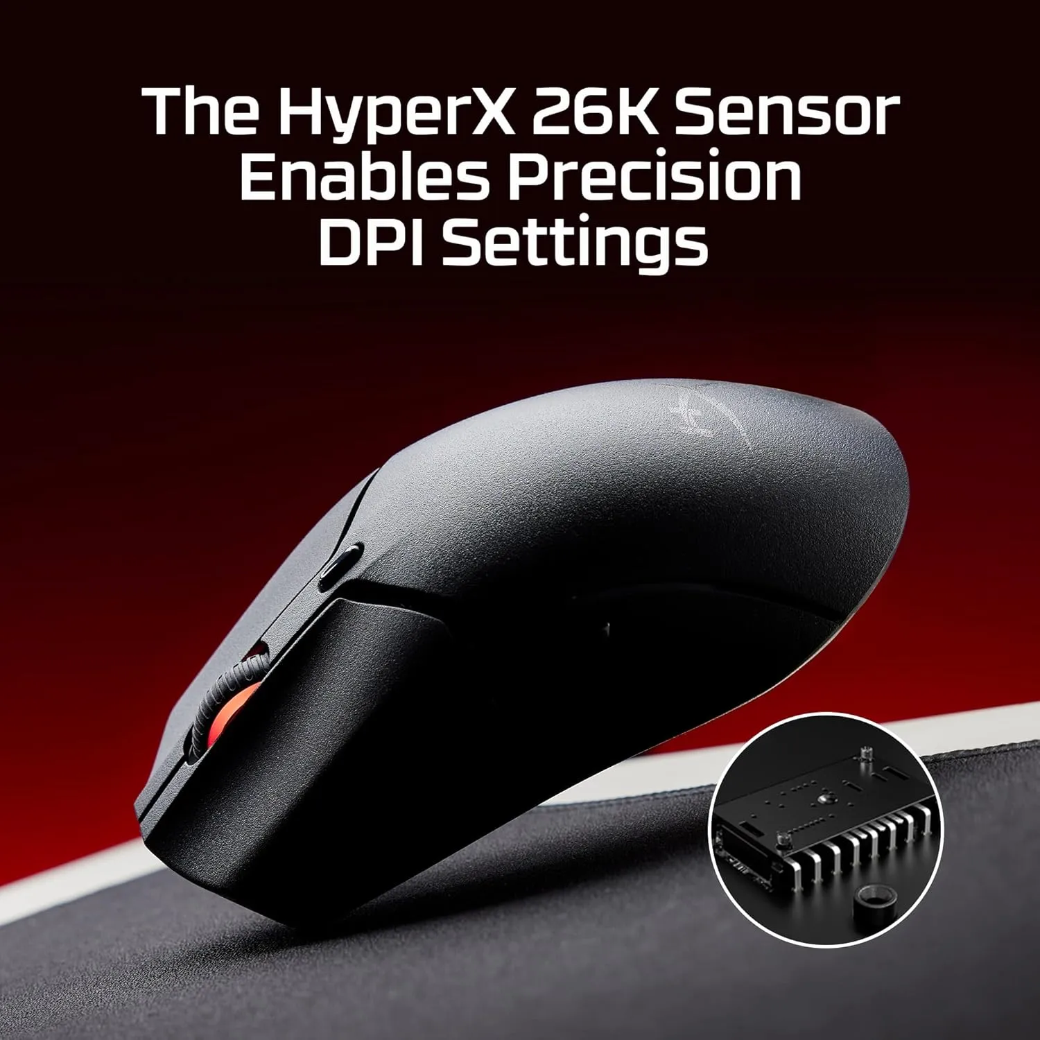 HyperX Pulsefire Haste 2 Mini  Wireless Gaming Mouse for PC Compact Lightweight Bluetooth 2.4GHz White