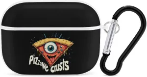 in Pizza We Crust Earbud Case Bluetooth Headphone Case Full Protective Case with Keychain Compatible with Airpods Pro White-Style