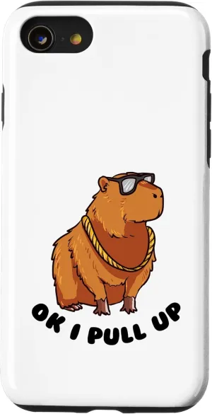 iPhone SE (2020) / 7 / 8 Ok I Pull Up Funny Cool Capybara With Glasses Dank Meme Case