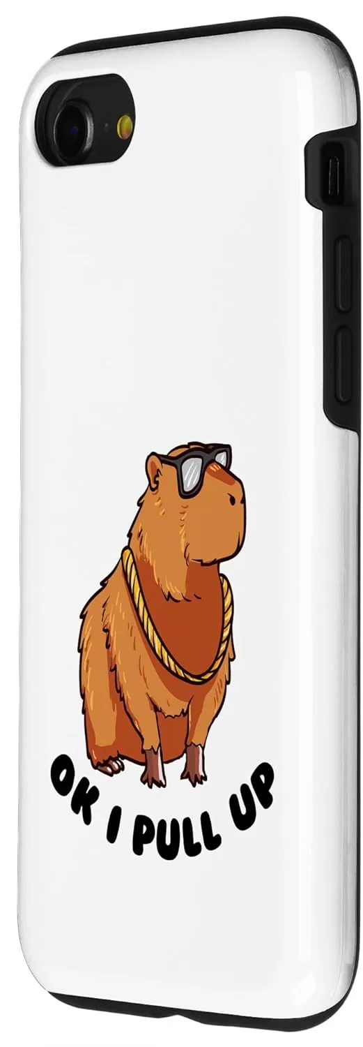 iPhone SE (2020) / 7 / 8 Ok I Pull Up Funny Cool Capybara With Glasses Dank Meme Case