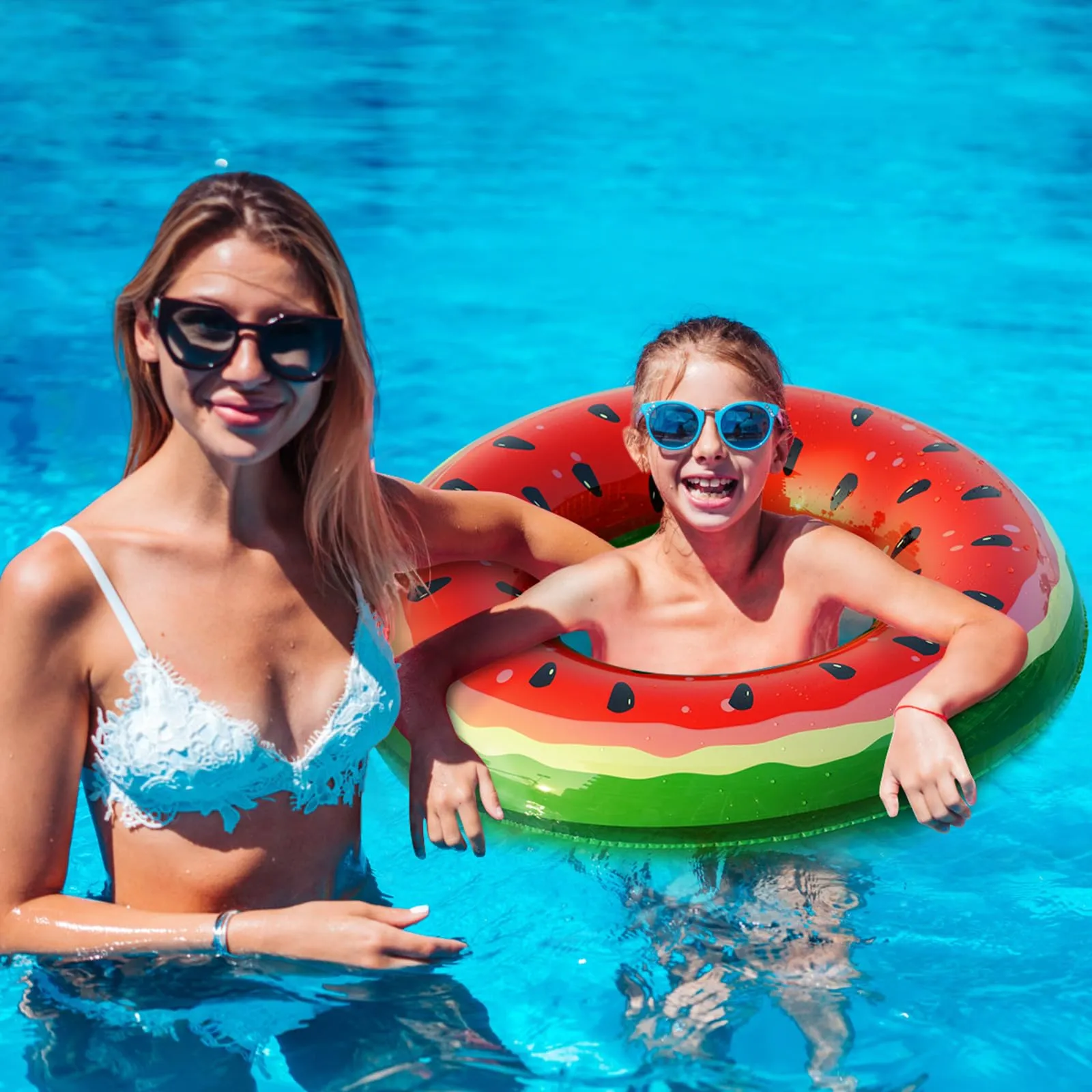 Jasonwell 2 Pack Inflatable Pool Floaties - Fruit