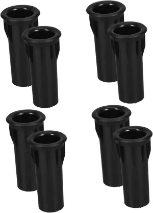 KICHOUSE Rich Bass Sound 8pcs Speaker Port Tubes Plastic Air Ports Bass Reflex Subwoofer Vent Black for Home Theater Audio Upgrades
