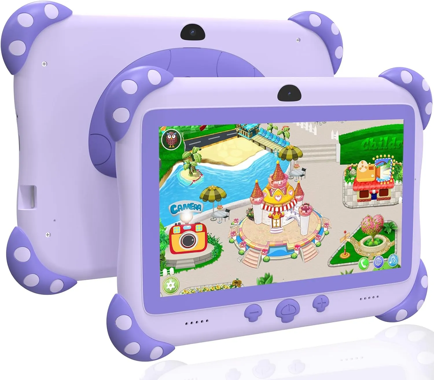 Kids Tablet 7 Inch Android Tablet for Kids 3-7 with WIFI 6 Paretal Control, 32GB Toddler Tablets with Dual Cameras, IPS HD Screen, Shockproof Protective Case, Best Electronics Tablets Gift for Kids