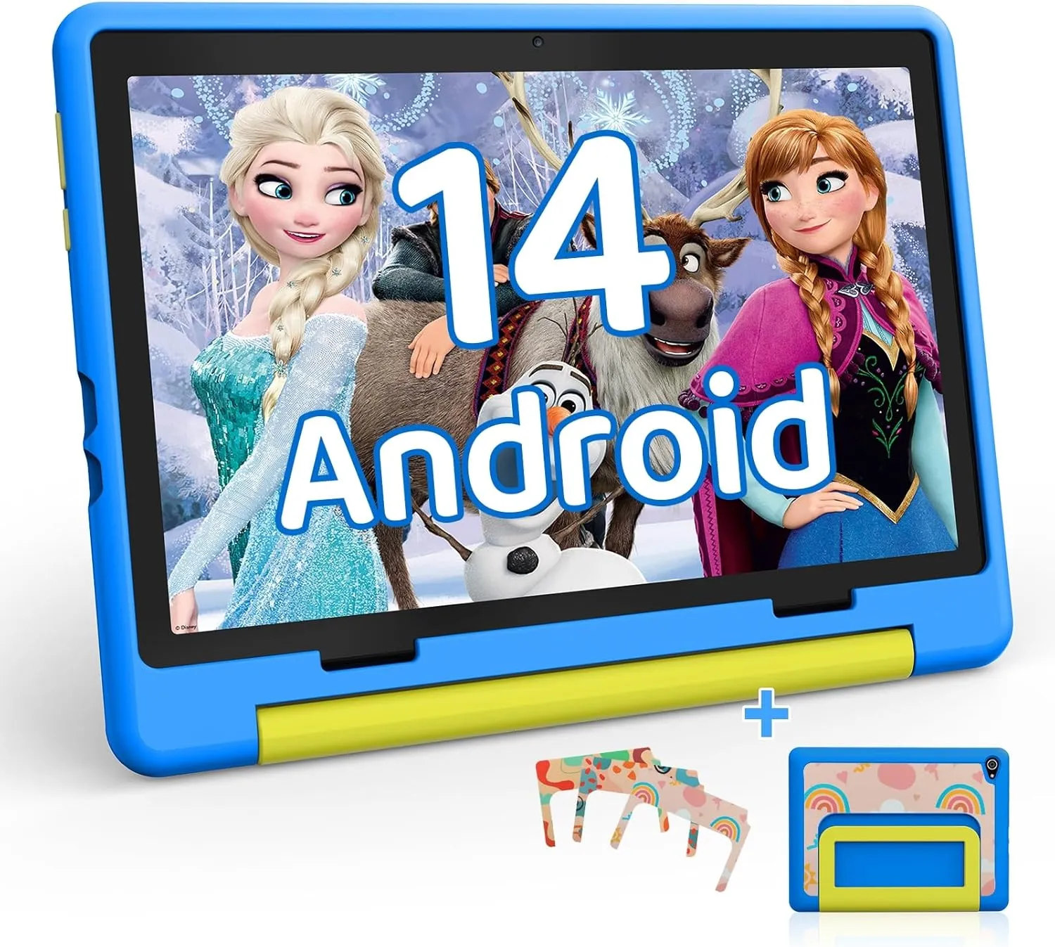 Kids Tablet, Tablets for Kids with 10 inch Android 14 Tablet Octa-Core, 8GB RAM   64GB ROM/1 TB Expansion, Children Tablets with Parent Control with Protective Case - Blue
