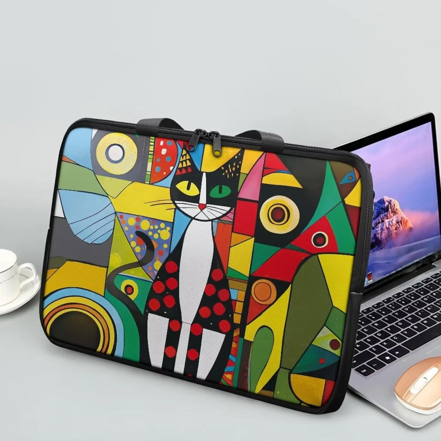 Laptop Carrying Case Portable Computer Bag Shockproof Protective Laptop Briefcase Laptop Sleeves with Top Handle