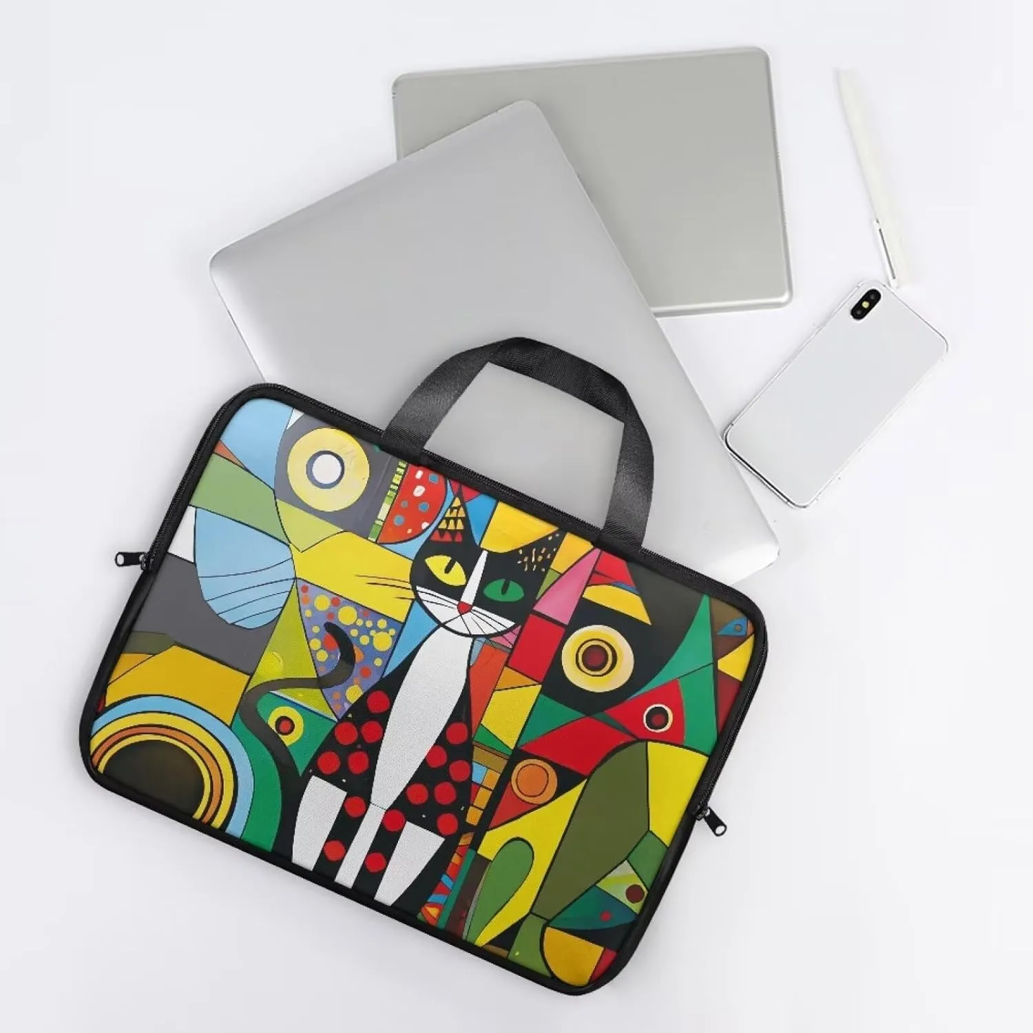 Laptop Carrying Case Portable Computer Bag Shockproof Protective Laptop Briefcase Laptop Sleeves with Top Handle