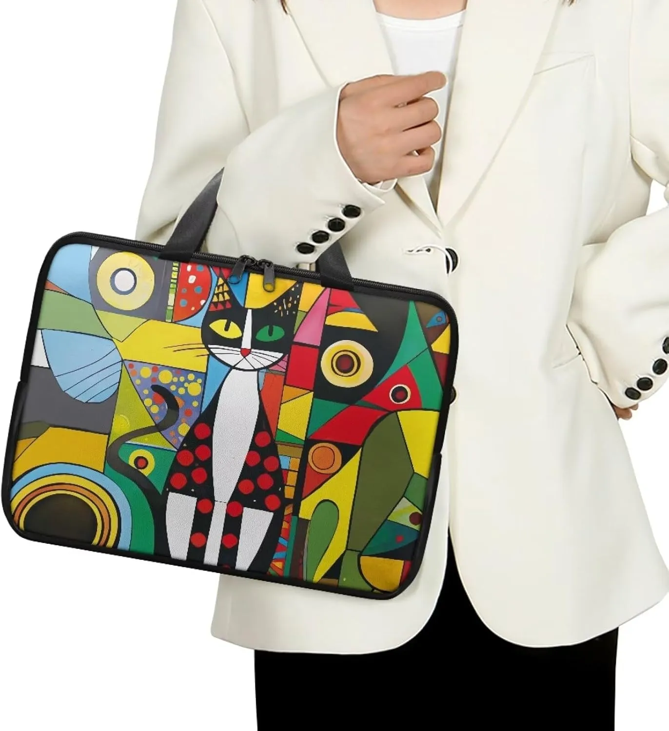Laptop Carrying Case Portable Computer Bag Shockproof Protective Laptop Briefcase Laptop Sleeves with Top Handle