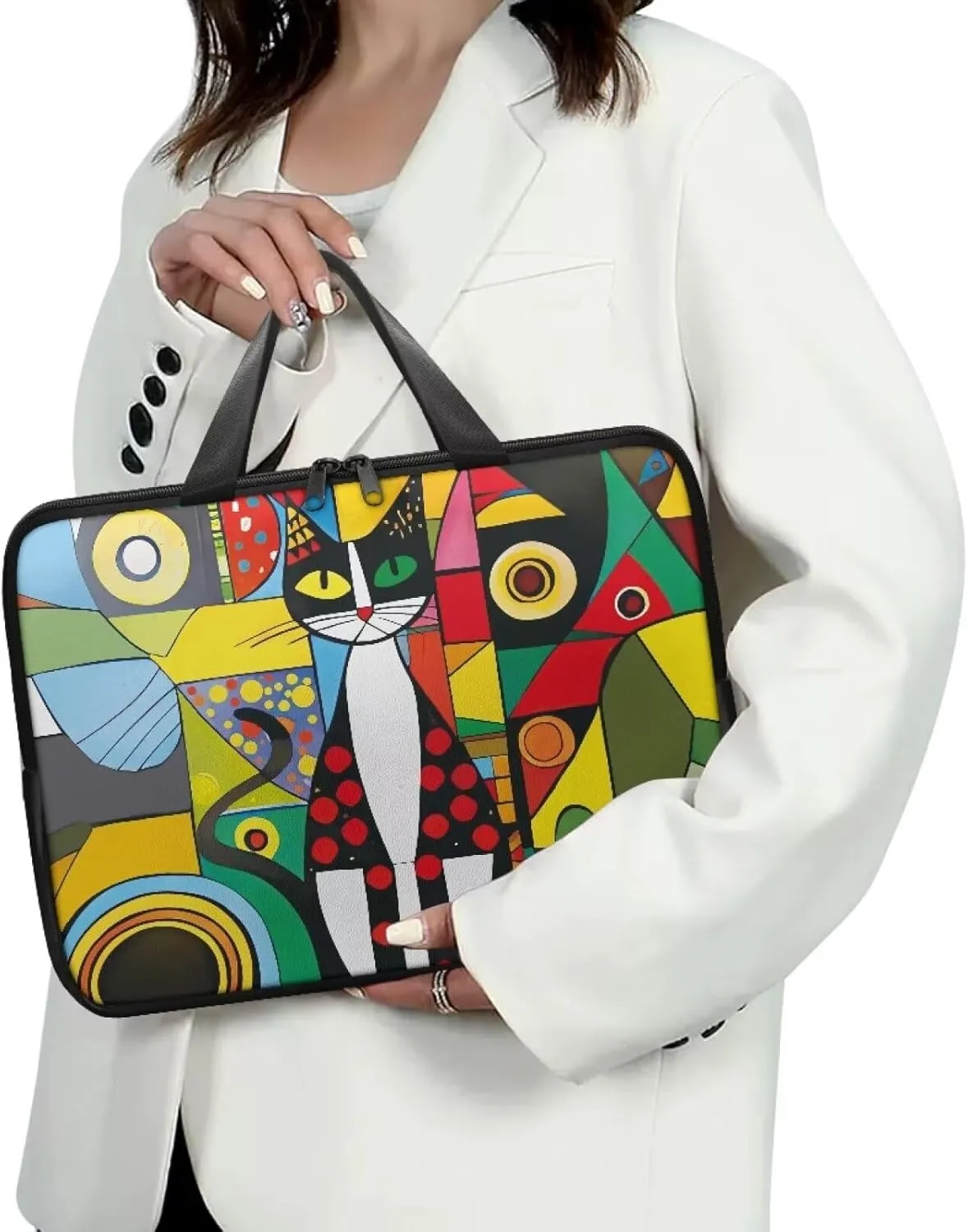 Laptop Carrying Case Portable Computer Bag Shockproof Protective Laptop Briefcase Laptop Sleeves with Top Handle