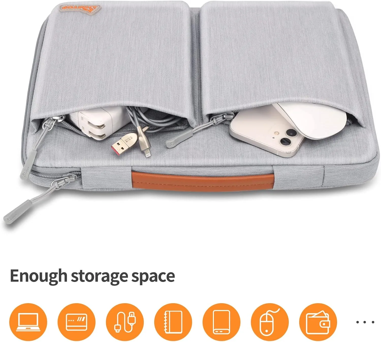 Laptop Sleeve Bag 16-inch MacBook Pro 2021-2019 A2485, Laptop Cover Water-Resistant Case Sleeve for Dell XPS 15, Surface Book 3/2, The New Razer Blade 15, Laptop Case Waterproof YKK Zipper Polyester.