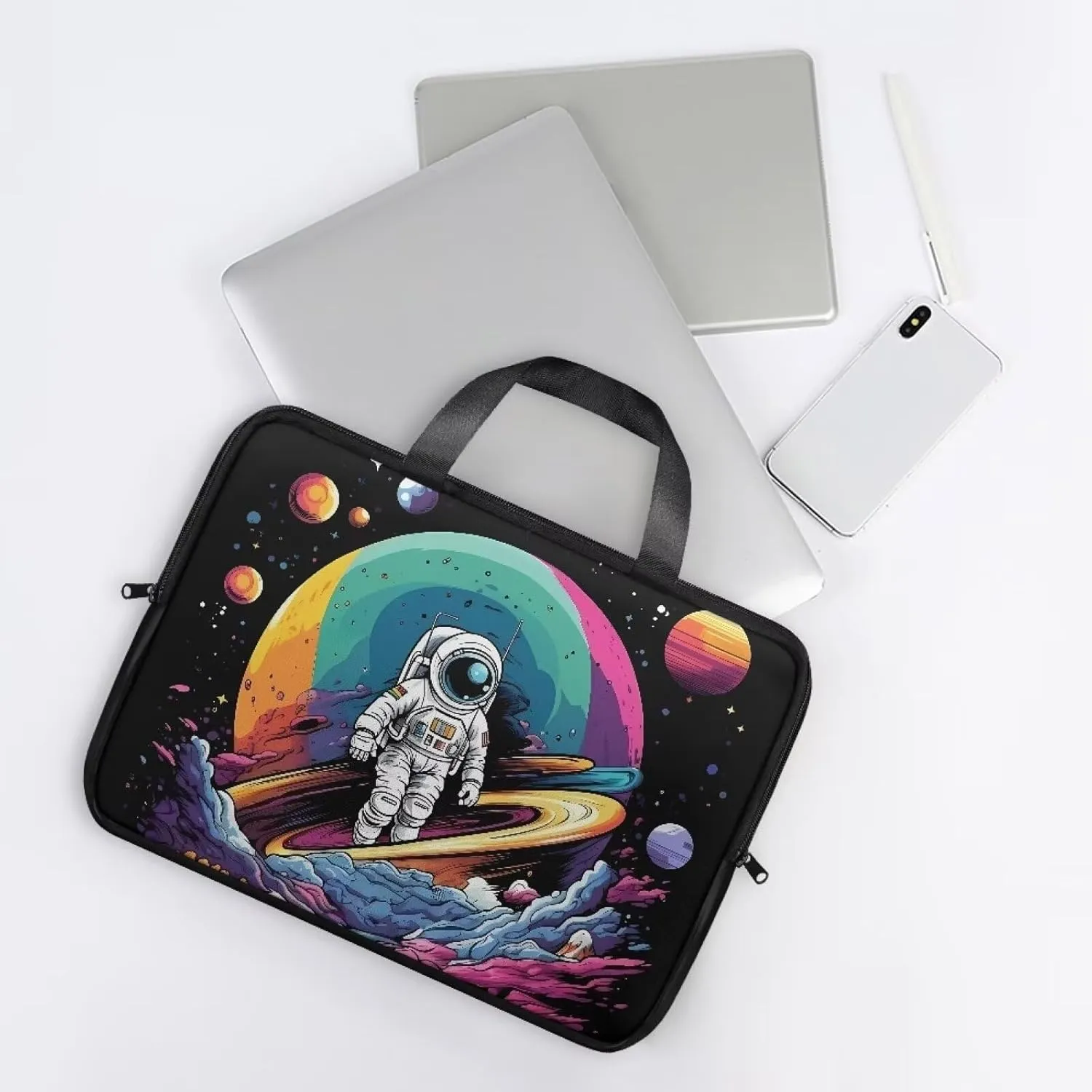 Laptop Sleeve Case Travel Laptop Bag with Handle Shockproof Carrying Briefcase Fashion Print Tablet Bag