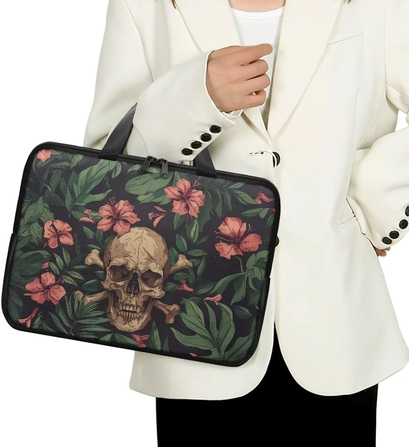 Laptop Sleeve Case Travel Laptop Bag with Handle Shockproof Carrying Briefcase Fashion Print Tablet Bag