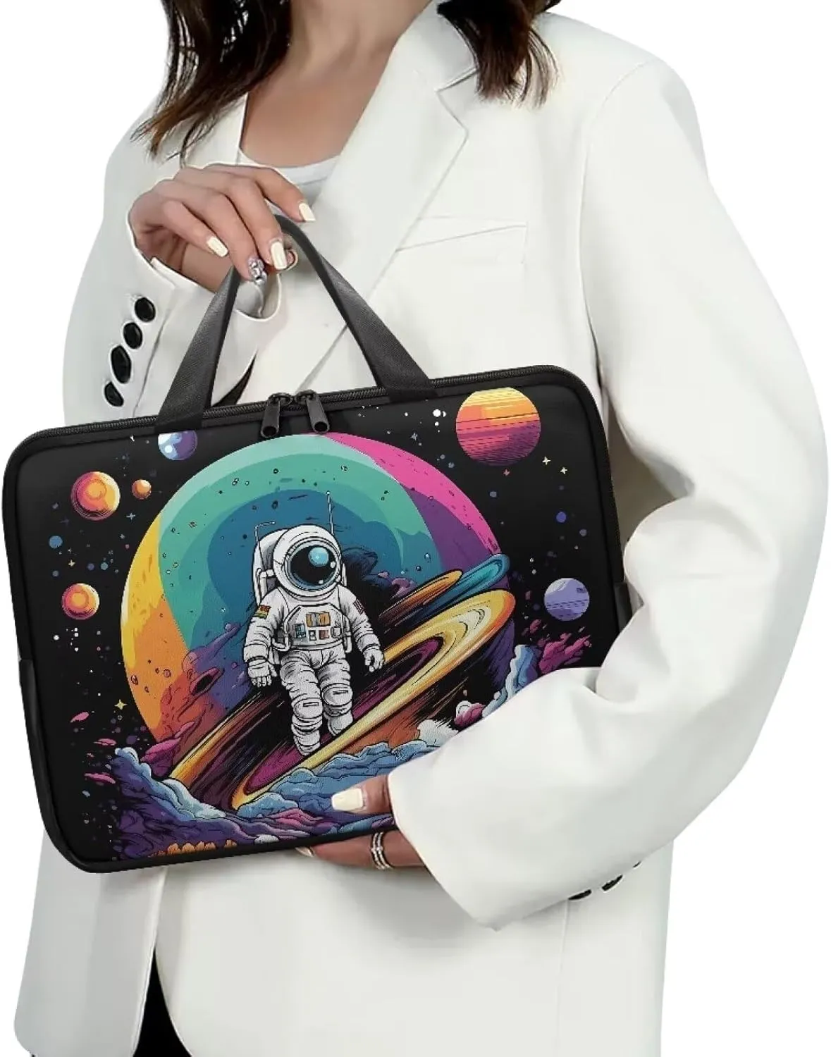Laptop Sleeve Case Travel Laptop Bag with Handle Shockproof Carrying Briefcase Fashion Print Tablet Bag