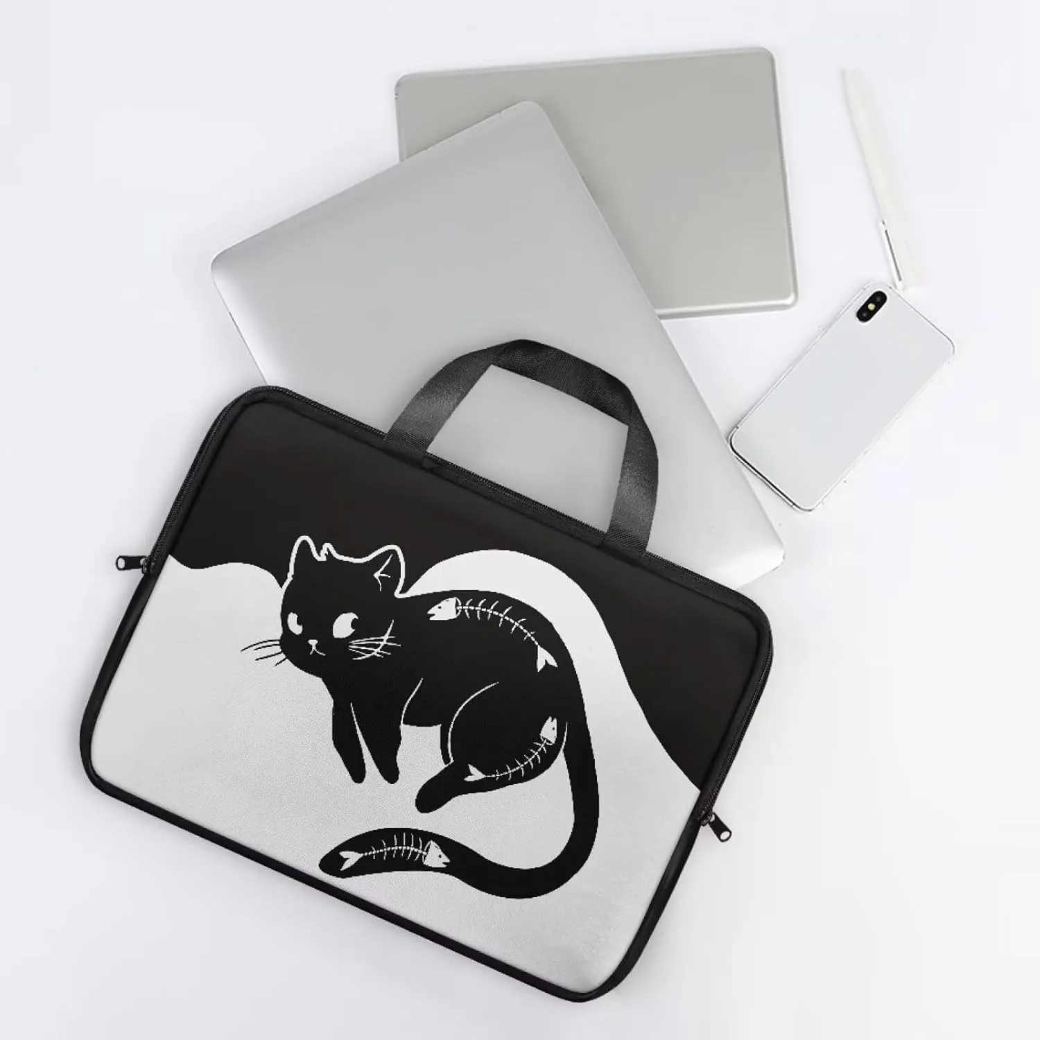 Laptop Sleeve Case Travel Laptop Bag with Handle Shockproof Carrying Briefcase Fashion Print Tablet Bag
