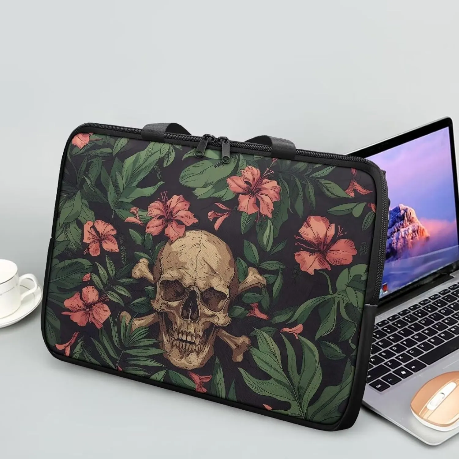 Laptop Sleeve Case Travel Laptop Bag with Handle Shockproof Carrying Briefcase Fashion Print Tablet Bag