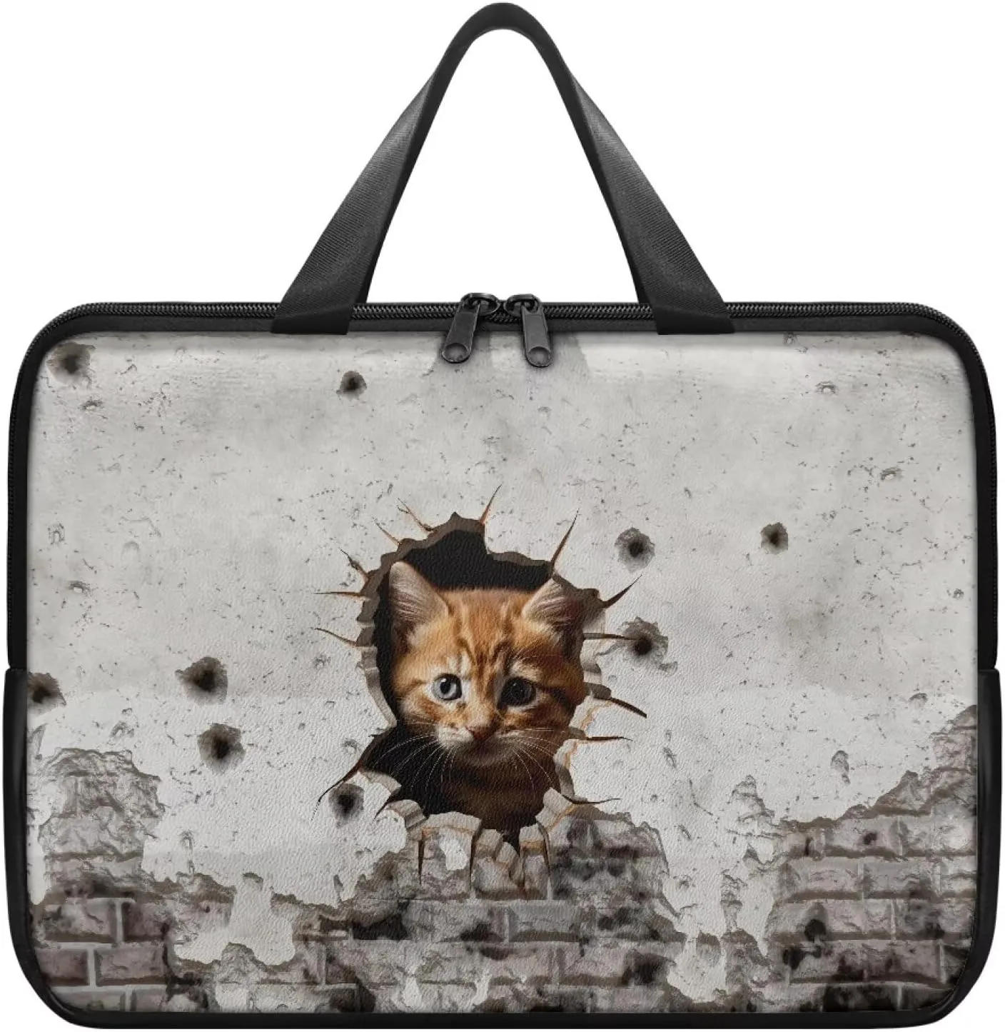 Laptop Sleeve Case Travel Laptop Bag with Handle Shockproof Carrying Briefcase Fashion Print Tablet Bag