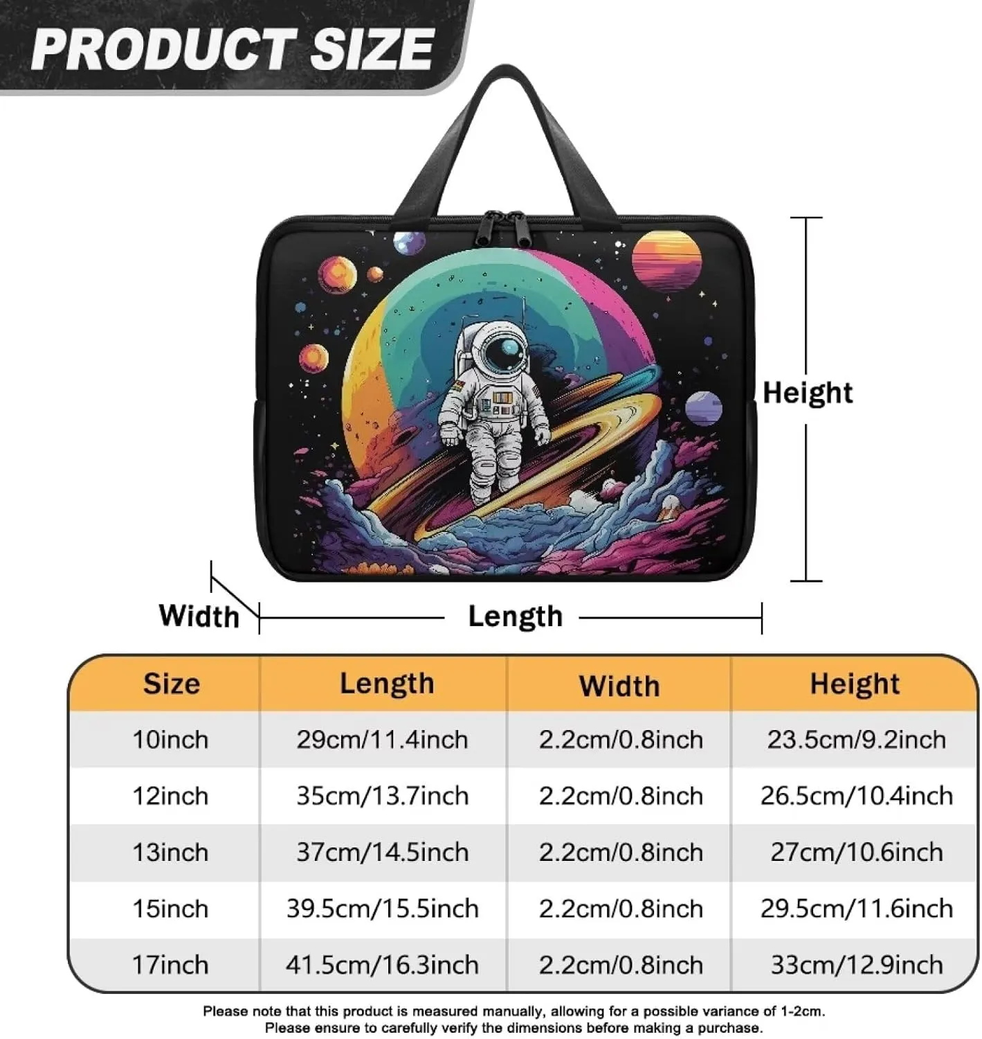 Laptop Sleeve Case Travel Laptop Bag with Handle Shockproof Carrying Briefcase Fashion Print Tablet Bag