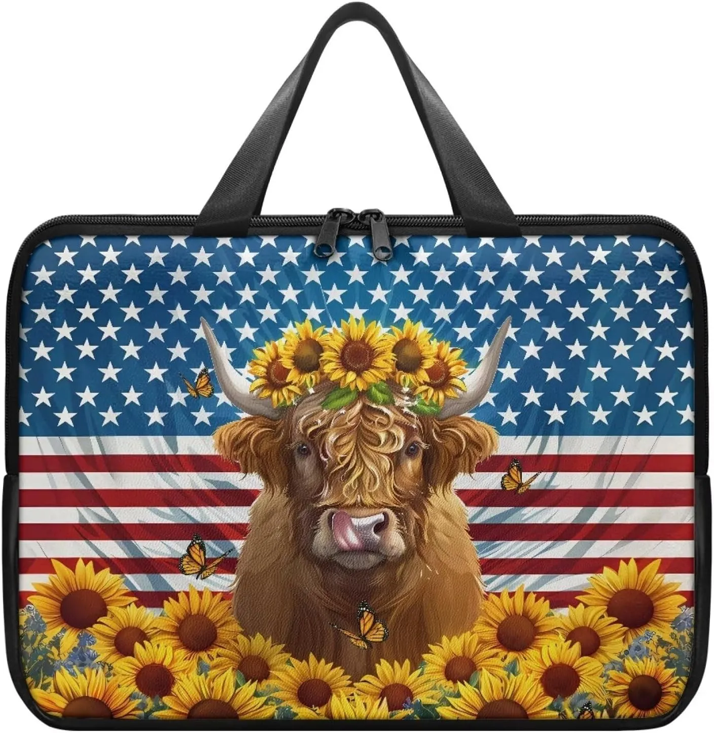 Laptop Sleeve Case Travel Laptop Bag with Handle Shockproof Carrying Briefcase Large Capacity Tablet Bag
