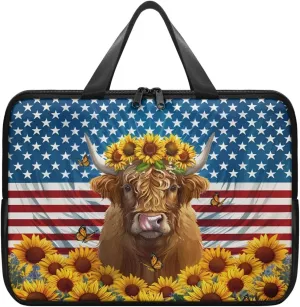 Laptop Sleeve Case Travel Laptop Bag with Handle Shockproof Carrying Briefcase Large Capacity Tablet Bag