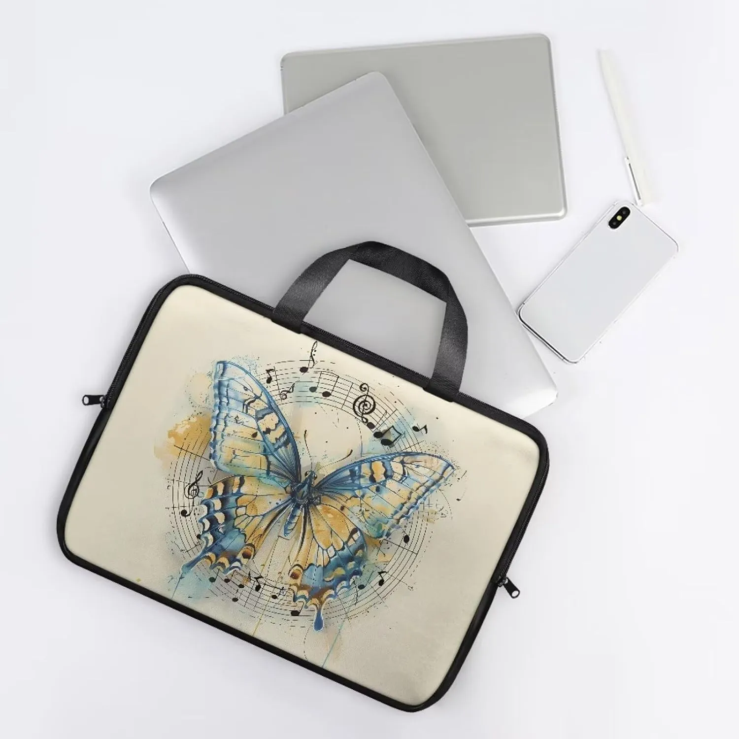Laptop Sleeve Case Travel Laptop Bag with Handle Shockproof Carrying Briefcase Large Capacity Tablet Bag