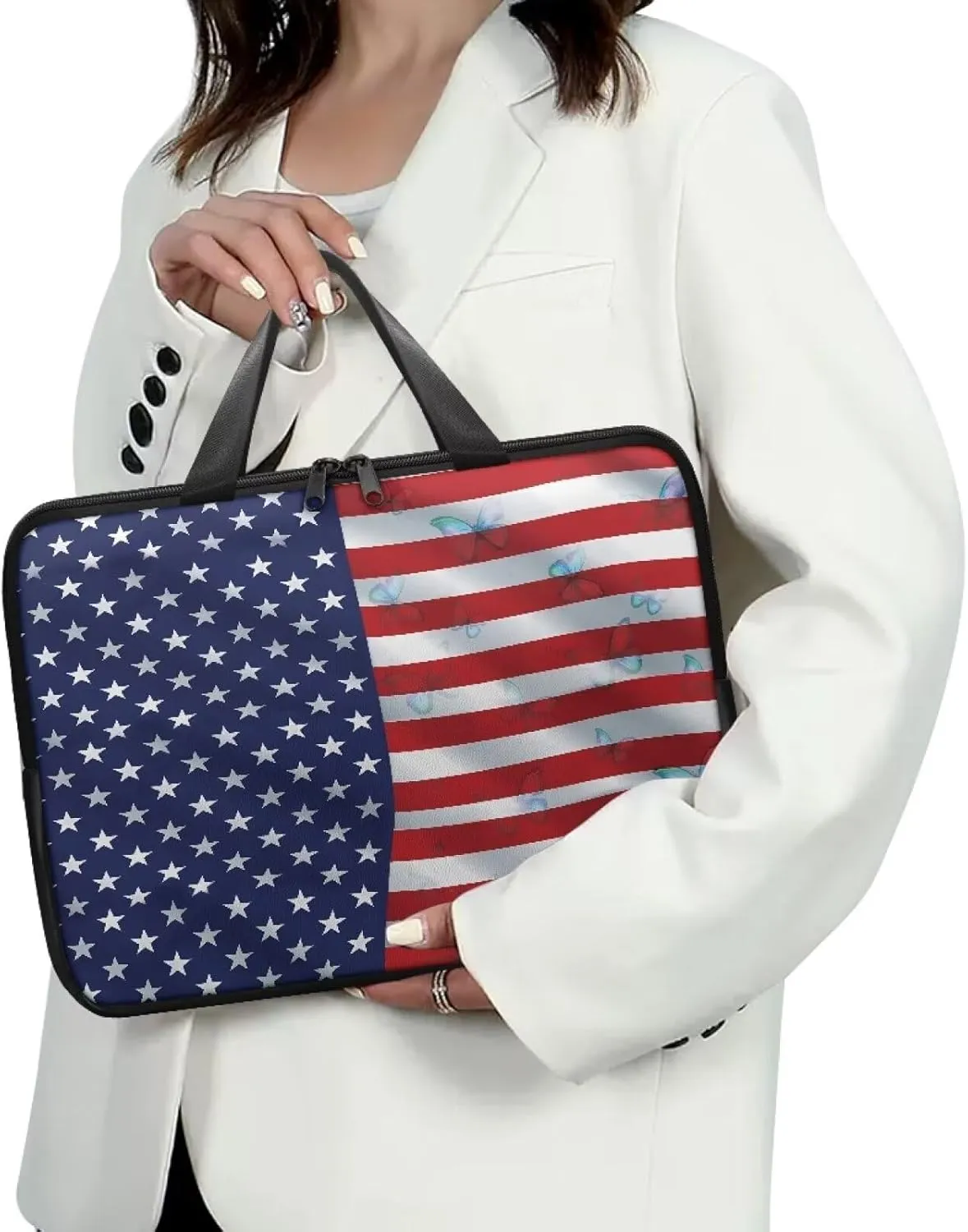 Laptop Sleeve Case Travel Laptop Bag with Handle Shockproof Carrying Briefcase Large Capacity Tablet Bag