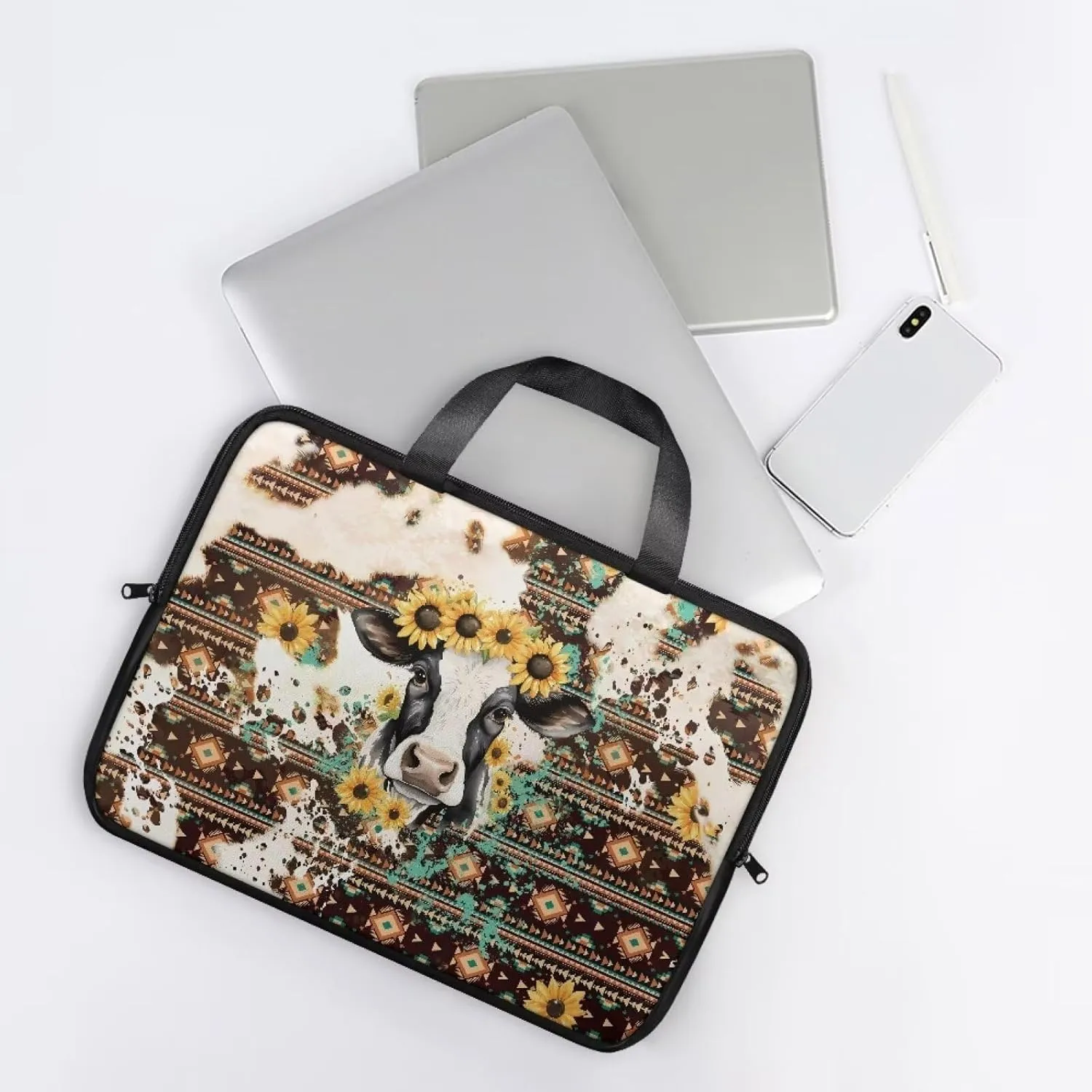 Laptop Sleeve Case Travel Laptop Bag with Handle Shockproof Carrying Briefcase Large Capacity Tablet Bag