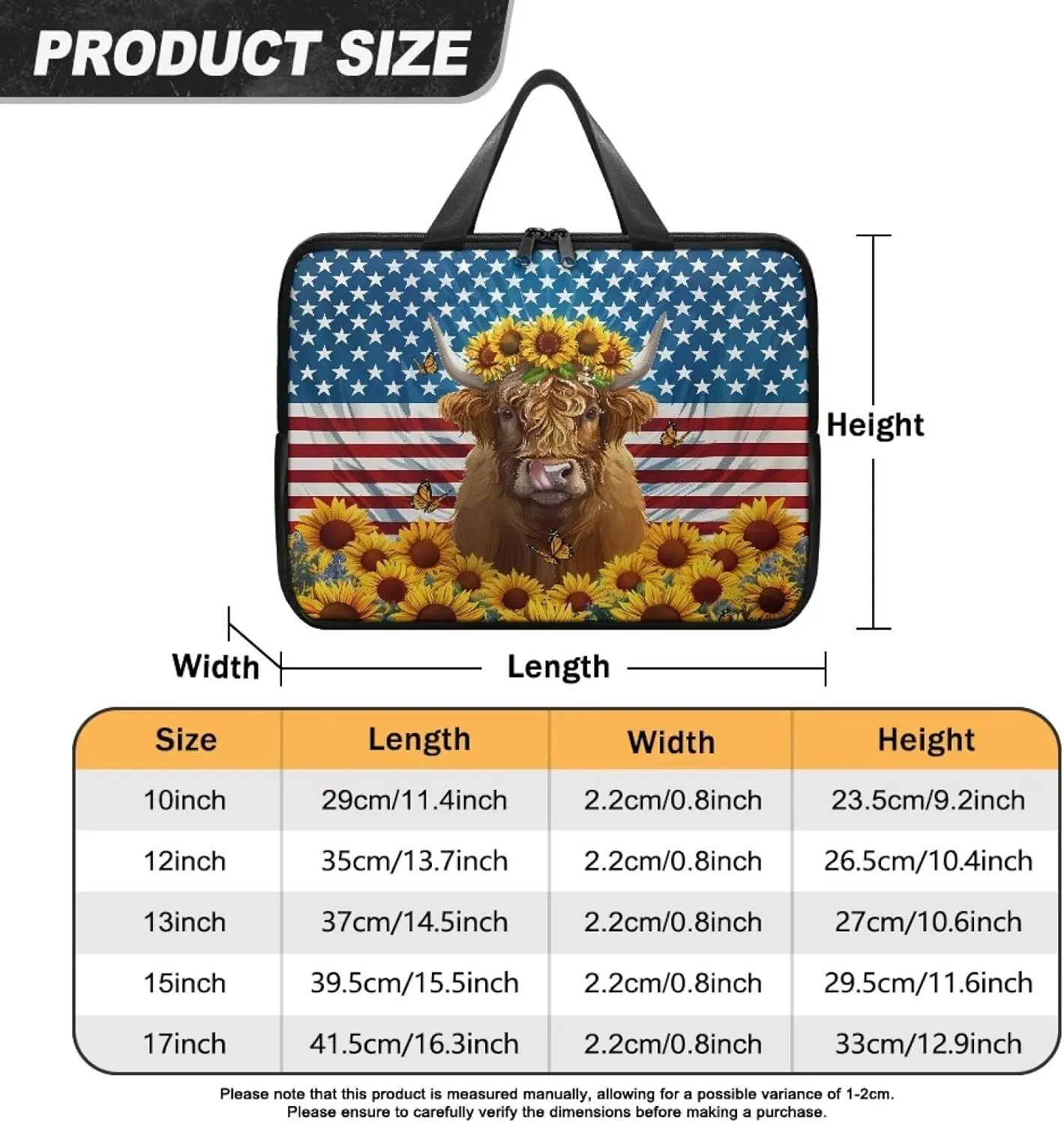 Laptop Sleeve Case Travel Laptop Bag with Handle Shockproof Carrying Briefcase Large Capacity Tablet Bag