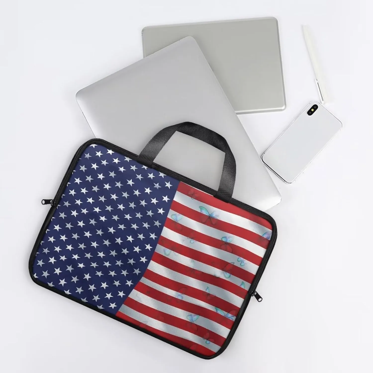 Laptop Sleeve Case Travel Laptop Bag with Handle Shockproof Carrying Briefcase Large Capacity Tablet Bag