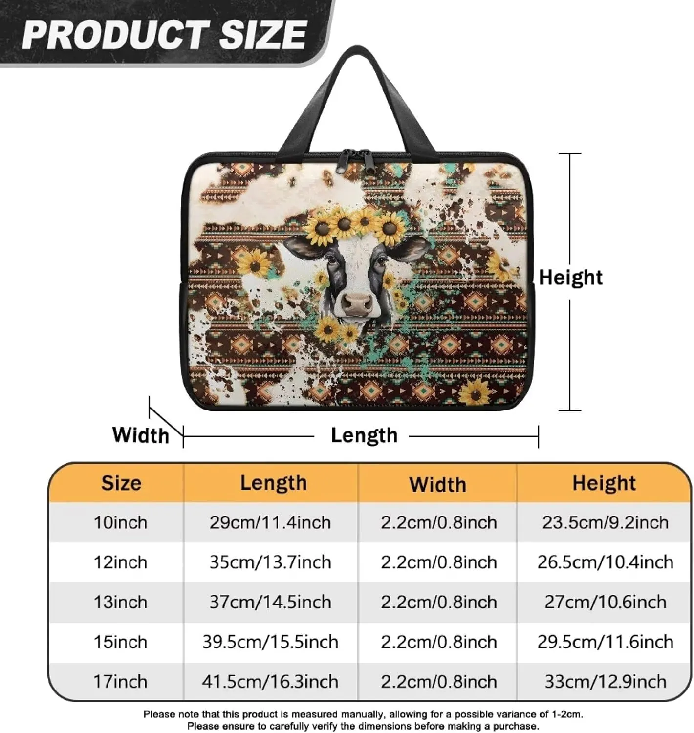 Laptop Sleeve Case Travel Laptop Bag with Handle Shockproof Carrying Briefcase Large Capacity Tablet Bag