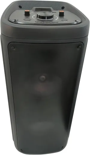 LED-Illuminated Portable Wireless Speaker, Large Size Floor Mounted Wireless Speaker, Loud Volume, Rich Bass, Multi-Color Lights, Built-in Mic, Remote Control, USB Charging PortOutdoor Speaker