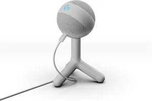 Logitech G Yeti Orb Condenser RGB Gaming Microphone with LIGHTSYNC, USB Mic for Streaming, Cardioid, USB Plug and Play for PC/Mac, White