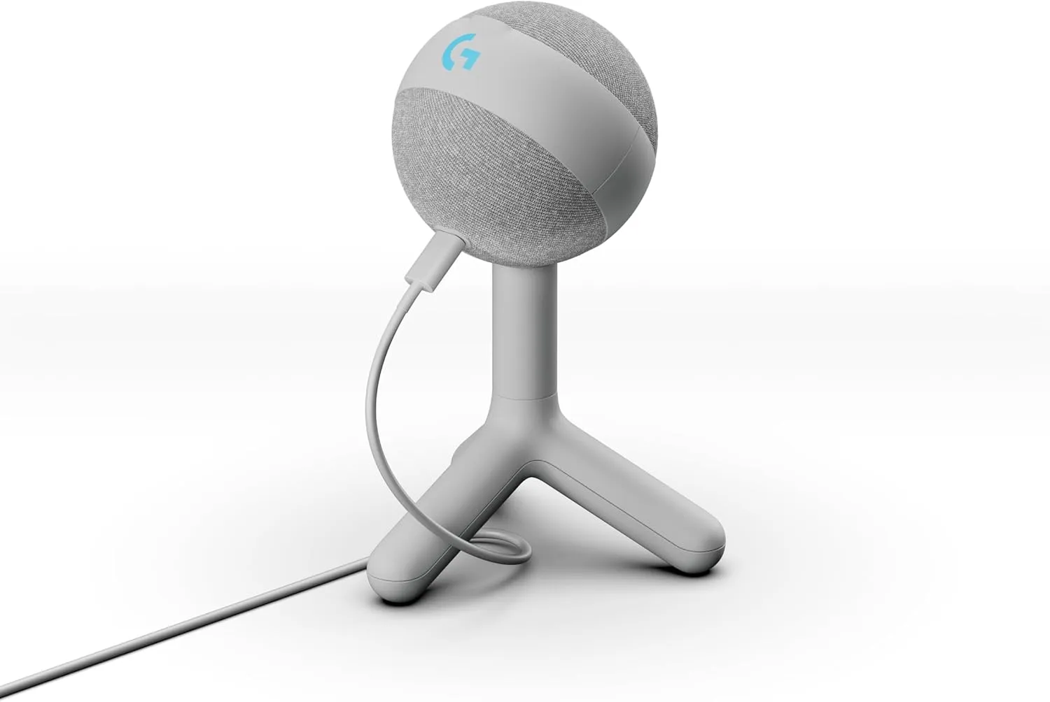 Logitech G Yeti Orb Condenser RGB Gaming Microphone with LIGHTSYNC, USB Mic for Streaming, Cardioid, USB Plug and Play for PC/Mac, White