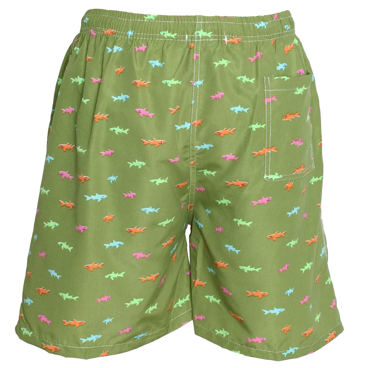 M-673B - Wholesale Men's Printed Swim Trunk