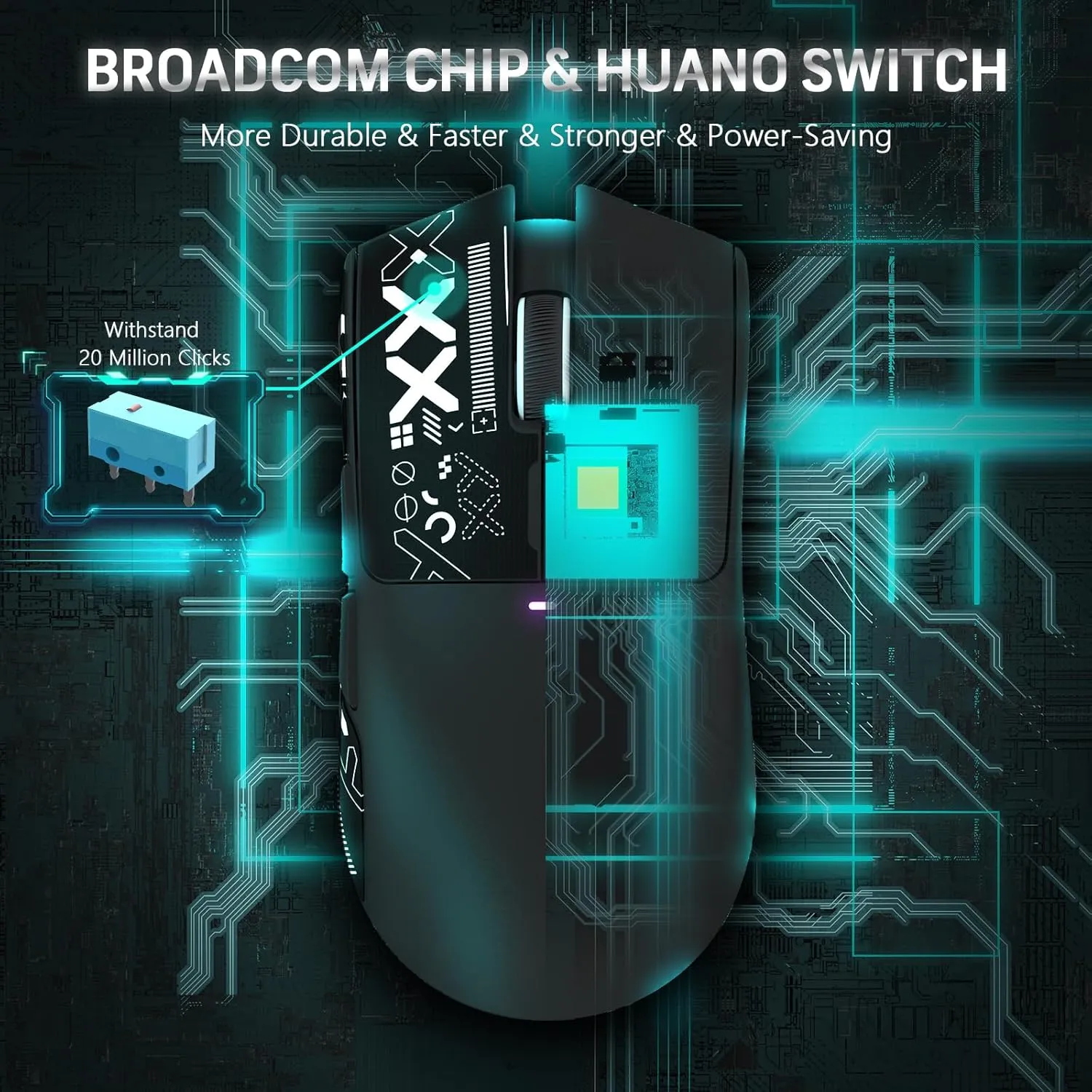 MAGIC-REFINER Attack Shark X11 59g Superlight Wireless Gaming Mouse with Grip Tape, RGB Charging DockBT/2.4G Wireless/Wired Pc Mouse, 22000 DPI,5 Programmable Buttons for Pc/Mac(Black)