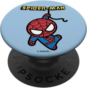 Marvel Spider-Man Hanging Cute Kawaii PopSockets PopGrip: Swappable Grip for Phones & Tablets