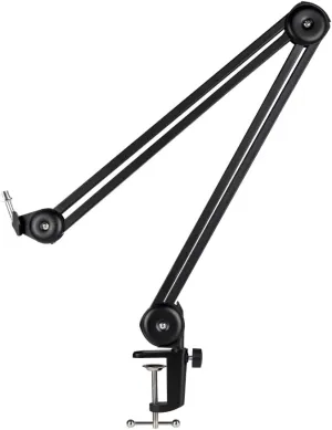 Melon Audio Microphone Boom Arm Stand, Heavy Duty Mic Suspension Scissor Boom Stand with Mic Clip and Cable Ties Perfect For Vocal Recording, Streaming and Podcasting, GAZ-40
