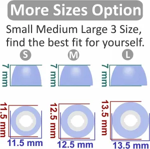 Memory Foam Ear Tips Compatible with JBL Tune 230NC TWS Earbuds, Foam Ear Buds Noise Cancelling Ear Cap Ear Plug Eartips, LMS 3 Size 3 Pairs,Blue 214