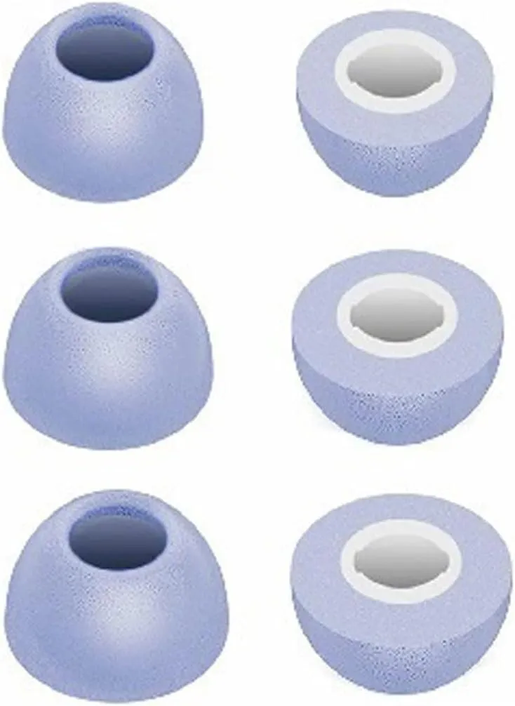Memory Foam Ear Tips Compatible with JBL Tune 230NC TWS Earbuds, Foam Ear Buds Noise Cancelling Ear Cap Ear Plug Eartips, LMS 3 Size 3 Pairs,Blue 214