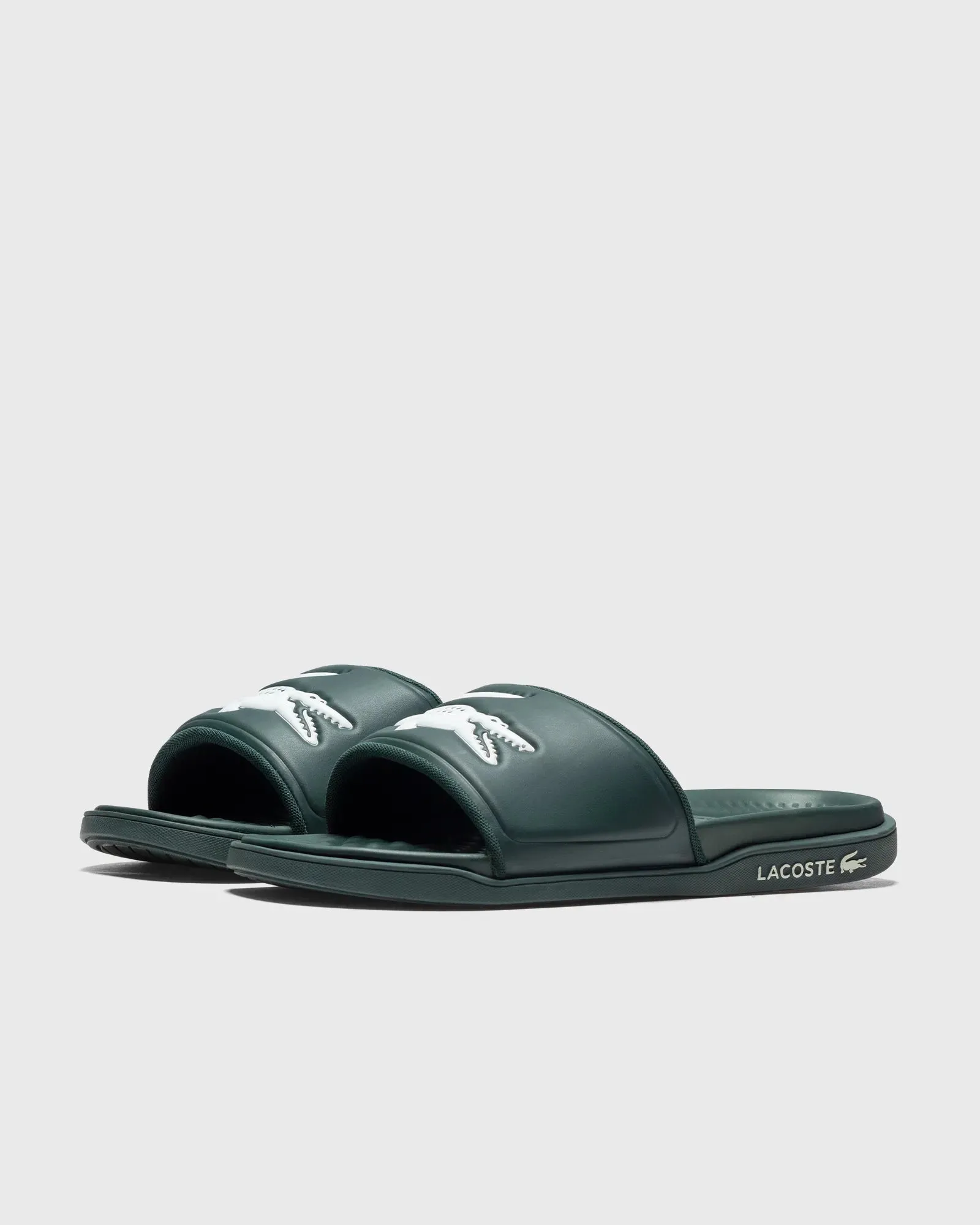Men's Croco Dualiste Synthetic Slides - Green/White